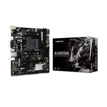 Imagem de Placa Mãe Biostar A320MH 2.0, Chipset A320, amd AM4, mATX, DDR4