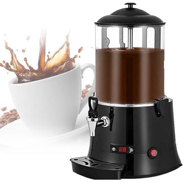 Imagem de Máquina distribuidora de chocolate quente comercial 5l 10l 110/220v, fonte de chocolate, máquina elétrica de fazer bebidas de chocolate, máquina de têmpera de chocolate com ajuste de 30~90