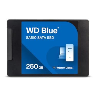 Imagem de Western Digital Unidade De Estado Sólido Interna Wd Sa510 Sata Ssd - Sata Iii 6 Gb/S, 2,5"/7 Mm, Até 555 Mb/S - Wds250G3B0A 250 Gb Azul