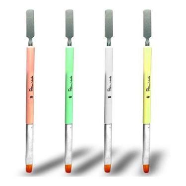 Imagem de Pincel Espátula Polygel 2 Em 1 Unhas Alongamento Salão Fn - oem