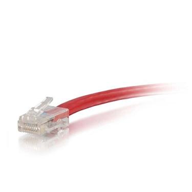 Imagem de C2G 04161 Cat6 - Cabo de rede Ethernet não blindado não encaixado, vermelho (20 pés, 6,09 metros)