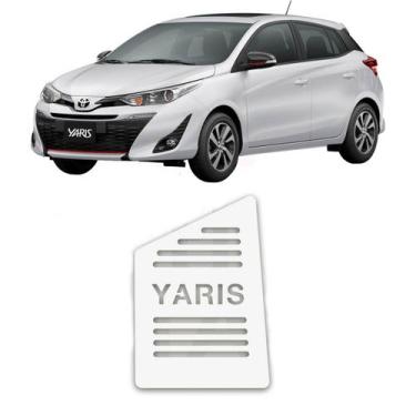 Imagem de Descanso de Pé TOYOTA YARIS 2019 2022 Aço Escovado Prata - Sofisticar