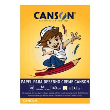 Imagem de Bloco para Desenho A5 14,8x21cm Canson 20 Folhas