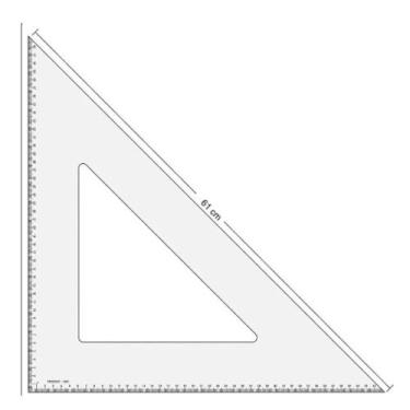 Imagem de Esquadro Acrilico 1561 - 61cm Trident
