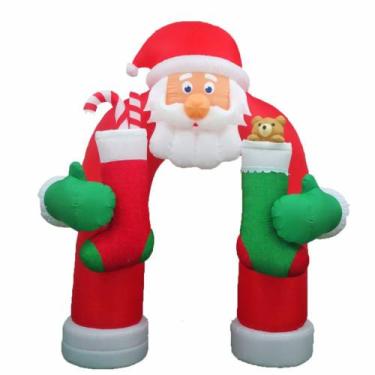 Imagem de Arco Inflavel C/abraco Papai Noel 240cm - Chrtmas & Co - Niazitex, VER