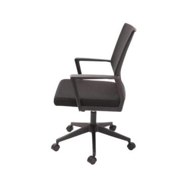 Imagem de Cadeira de Escritório com Apoio de Lombar e Braço Nexus Preta - Desemb