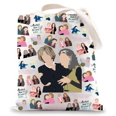 Imagem de BWWKTOP Bolsa Grace Fans Bolsa de Ombro para Fãs Frankie Presente Sol & Robert Mercadoria de Comédia Grace, Álcool tem, One Size