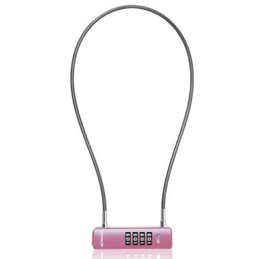 Imagem de UP Security Fechadura de geladeira com combinação de cabos, travas de almofada combo para ambientes externos, portão de cerca, mala de viagem, trava de cabo fino com código, para armário, bicicleta,