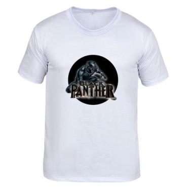 Imagem de Camisa Camiseta Black Panther Filme Vingadores Infantil  - Vinis Store