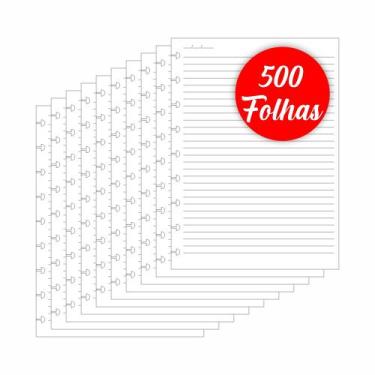 Imagem de Refil caderno inteligente médio pautado 500 folhas - Refil Inteligente
