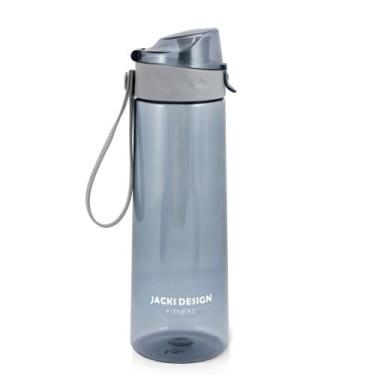 Imagem de Garrafa de Água Squeeze 700ml c/ Alça Jacki Design Cinza