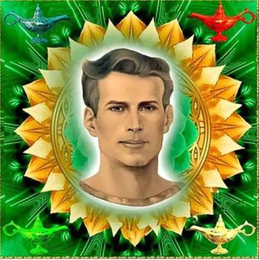 Imagem de Toalha Mestre Hilarion Em Veludo + Presente - Loja do taro