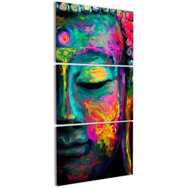 Imagem de Quadro Buda Colorido Decorativo para Sala Budismo Quarto - IQ Quadros
