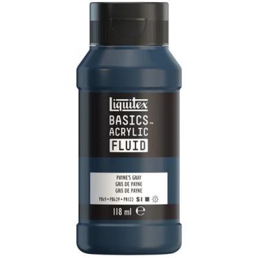 Imagem de Tinta Acrílica Liquitex Basics Fluid 118ml Paynes Grey, Fluid