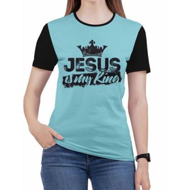 Imagem de Camiseta Jesus bíblia gospel evangélica Feminina Roupas est2 - Alemark
