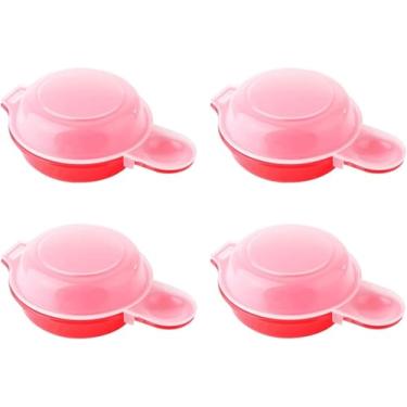 Imagem de Fogão De Ovo De Microondas, Mini Fogão De Ovo Poacher, Máquina De Omelete Rápida E Simples Para Sanduíche De Ovo, Hamburgo De Ovo (Pacote de 4)