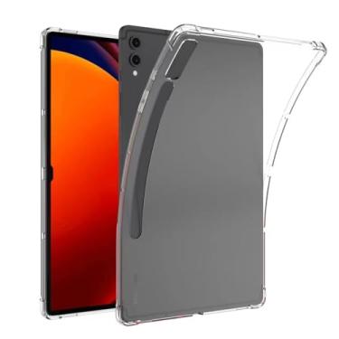Imagem de Dteck Capa transparente para Samsung Galaxy Tab S9 FE, capa ultrafina de TPU macio, cobertura total, capa protetora à prova de choque, à prova de choque, para Galaxy Tab S9 FE 10,9 polegadas 2023,