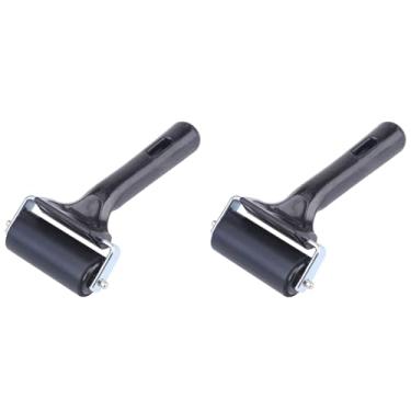 Imagem de Rolo de Borracha, 2pcs de Borracha Pesada Roller Roller Pincel Pincel Arte Artesanato de Pintura a óleo
