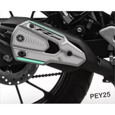 Imagem de Adesivo Protetor  De Escapamento Resinado Yamaha Fz 25 Pey25 - Resitan