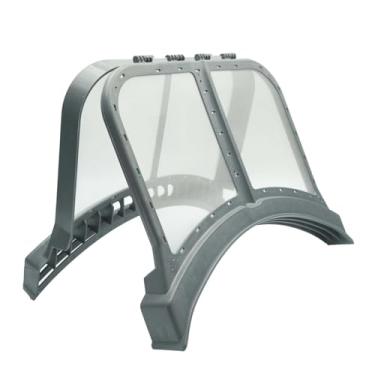 Imagem de Conjunto de coletor de filtro de tela de fiapos para secadora 5304513574 atualizado, filtro coletor de fiapos para conjunto de filtro de secador Frigidaire/Electrolux, fiapos e flip