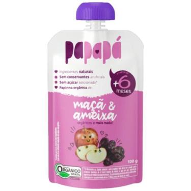 Imagem de Papinha Infantil Orgânica Maçã e Ameixa - Papapá 100g