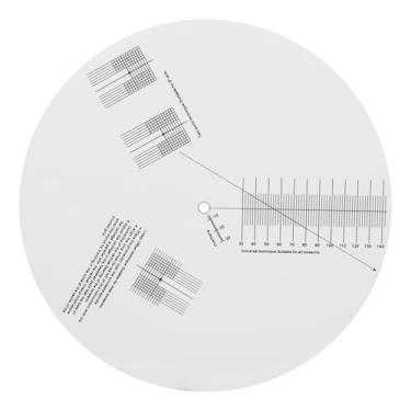 Imagem de Mayrecords Tapete transferidor de alinhamento de cartucho de toca-discos, tapete de disco de vinil antiderrapante de 30,5 cm, régua de ferramenta de ajuste de acrílico para acessórios de toca-discos