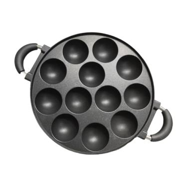 Imagem de ＫＬＫＣＭＳ Mini Donuts Maker Pan Donut Baking Pan com alças rápidas e fáceis do café da manhã de superfície antiaderente para brunches sobremesas, 12 Buracos