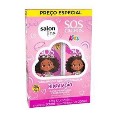 Imagem de Kit Shampoo + Condicionador SOS Cachos Kids Hidratação - Salon Line