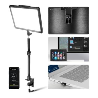 Imagem de HollyWave Luz de Painel Mesa Gl1 Pro para Jogo Gamer Preto, Compatível com Elgato Stream Deck, CRI 97+, 3700 Lux, Temperatura de Cor 2900K-7000K