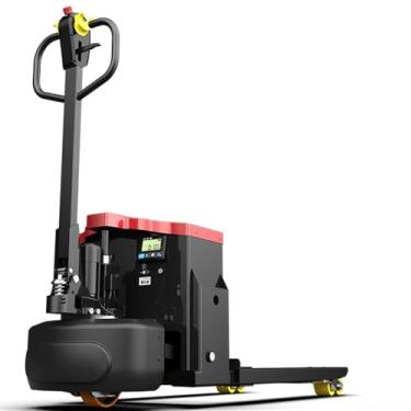 Imagem de Paleteira Empilhadeira de paletes com balança embutida para serviços pesados ​​industriais e armazéns, capacidade de 6.600 libras e peso de garfo de 46" x 21" Palete Jack