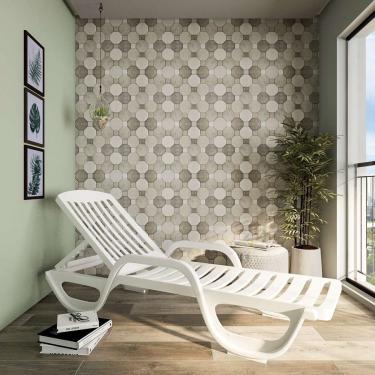 Imagem de Espreguiçadeira Sancho com Rodas Branca