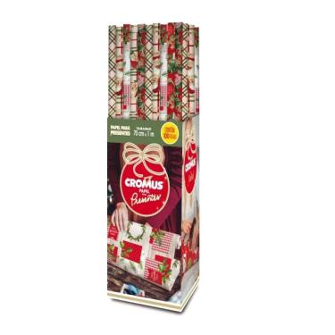 Imagem de Papel para Presente Natal 70x100 cm Cromus Sortido