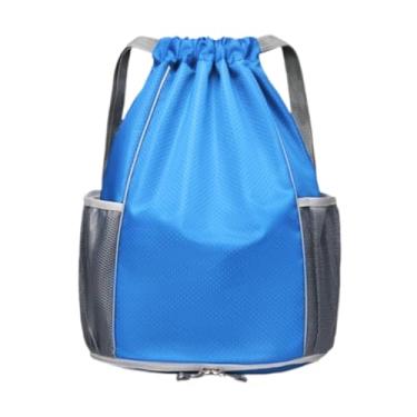Imagem de Deevoka Bolsa de natação Prazing mochila resistente à água com mochila de bolsa de ginástica de bolso molhado para piscina de engrenagem de treino, Azul