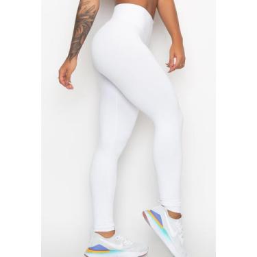 Imagem de Calça Legging Suplex Branca Enfermagem Esteticista Academia - WOLFOX, 