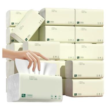 Imagem de Pacote com 40 total de 20800 folhas de papel higiênico branco macio facial 5 camadas, fibra de polpa de madeira, guardanapo descartável, toalhas de papel de viagem, extração de papel