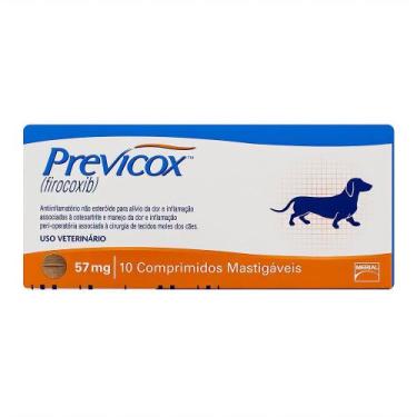 Imagem de Previcox 57mg para Cães Uso Veterinário com 10 Comprimidos