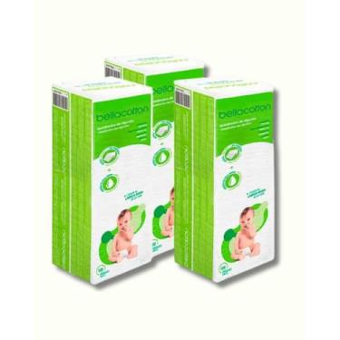 Imagem de Algodao Bellacotton Quadrado Bebe Sem Perfume - 300 Unidades