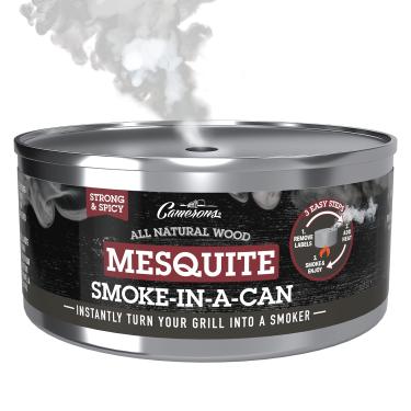 Imagem de Pellets de madeira fumantes — latas descartáveis instantâneas de fumo transformam qualquer grelha em um fumante (mesquite) - pacote único de toda madeira natural para churrasco