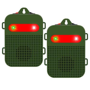 Imagem de Glaobule Pacote com 2 repelentes de mouse, operado por pilhas, ultrassônico, dissuasor de ratos, livre-se de ratos, repelente automático de roedores, sótão, garagem, casa, controle de pragas, proteção