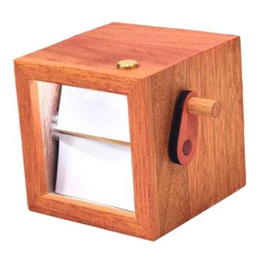 Imagem de IEUDNS Fotos de foto Flip Book Display Box Table Decor Hand Motion Álbum de fotos para festival Aniversário de aniversário de viagem, 8 Peças Laranja Marrom