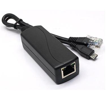 Imagem de ANVISION Adaptador divisor PoE ativo de 48 V a 5 V 2,4 A com plugue micro USB, compatível com IEEE 802.3af, para tablets, Dropcam ou Raspberry Pi, IPC, câmera IP e mais