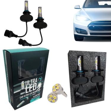 Imagem de Kit Lâmpada Ultra Led 55w 12v-24v 6k 8200 Lumens Padrão Hb3