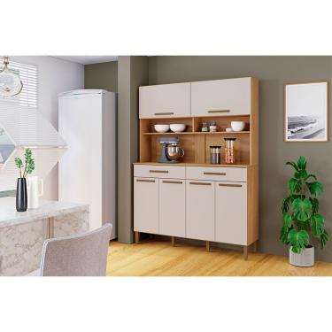 Imagem de Kit Italia 6 Portas Master Arte Móveis Cinamomo Off White