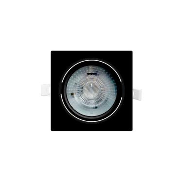 Imagem de Spot De Embutir De Led Taschibra Alltop Par 30 Quadrado 10w Bivolt Preto Preto 3000k Lu...