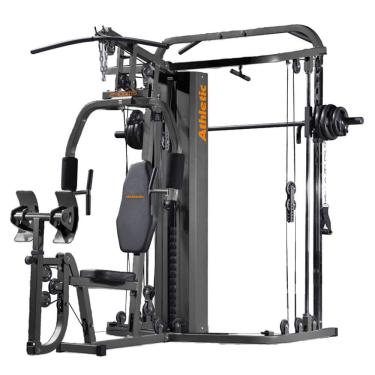Imagem de Estação De Musculação Funcional Trainer Athletic 2400MS Com Smith Machine (Agachamento Guiado)