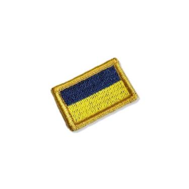 Imagem de BP0408-031 Bandeira Ucrânia Patch Bordado 3,8x2,5cm - BR44