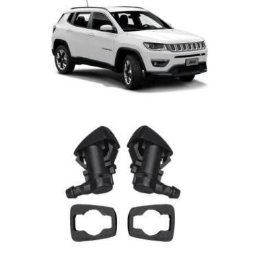 Imagem de Par Esguicho De Água Limpador Bico Brucutu Parabrisas Jeep Grand Chero