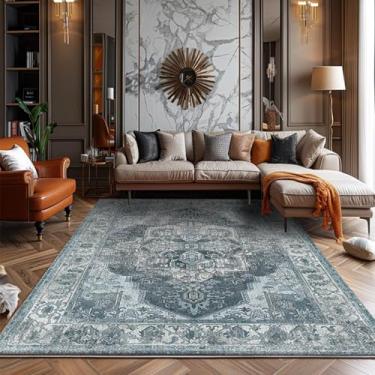 Imagem de Colcha Feng Shui com estampa de tinta, carpete resistente à sujeira para sala de estar, carpete de cabeceira para quarto e casa, decoração para casa (80 x 160 cm (2,6 x 5,3 pés/FSXB antiderrapant