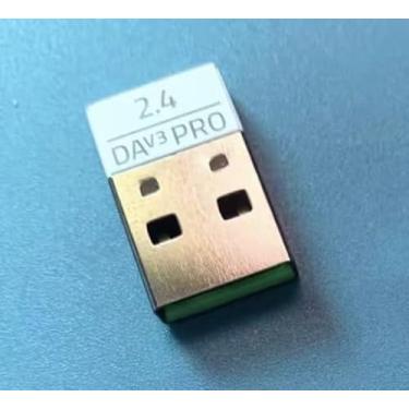 Imagem de Compatível com adaptador receptor USB Dongle de substituição USB para mouse gamer Razer Viper V2 Pro sem fio (branco)