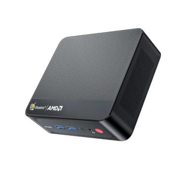 Imagem de Beelink Mini PC SER5 Pro, AMD Ryzen 7 5825U (até 4,5GHz) 8C/16T, Mini Computador 32GB DDR4 RAM 1TB NVMe SSD, Mini Computador Desktop 4K @60Hz Tela Tripla HDMI e DP&USB-C WiFi6/BT5.2/WOL/HTPC/W-11 Pro
